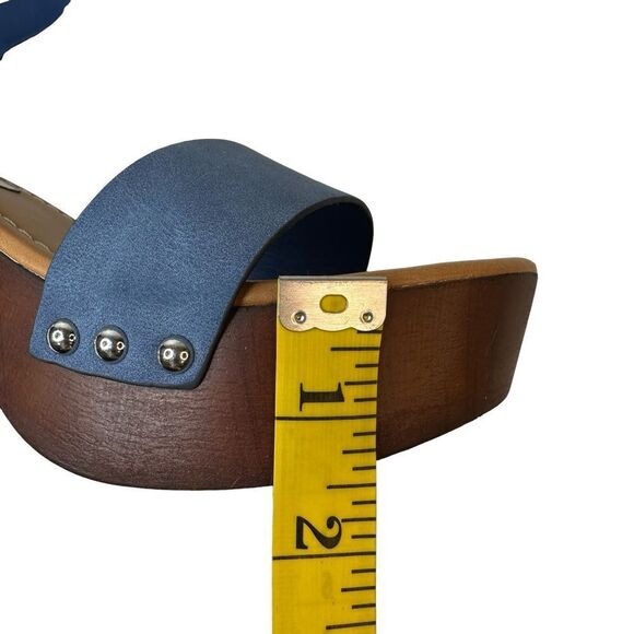 MADDEN GIRL Blue Women's Liftt Heeled Sandals Size 6.5 - Picture 8 of 17